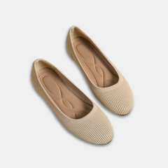 Ballet Flats Comfortable Knit Slip-On Shoes - Image 1
