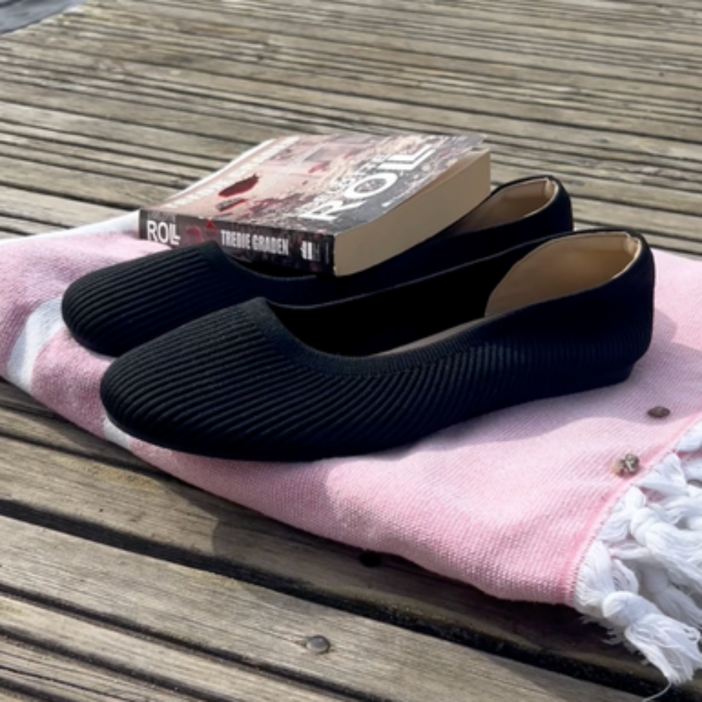Ballet Flats Comfortable Knit Slip-On Shoes - Image 16
