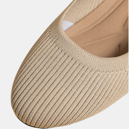 Ballet Flats Comfortable Knit Slip-On Shoes - Image 2