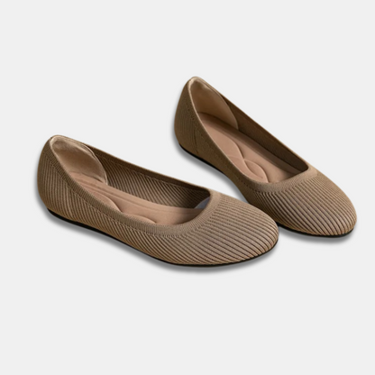 Ballet Flats Comfortable Knit Slip-On Shoes - Image 5