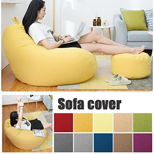 Bean Bag Cover Ergonomic Fabric Seating 80x90 Cm 100x120 Cm - Image 2