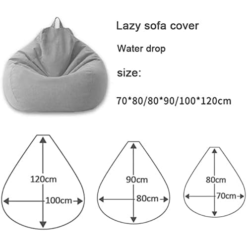 Bean Bag Cover Ergonomic Fabric Seating 80x90 Cm 100x120 Cm - Image 5