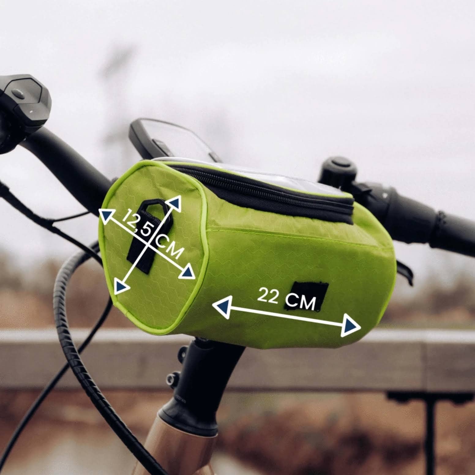 Bike Bag Phone Window Adjustable Handlebar Pouch - Image 6