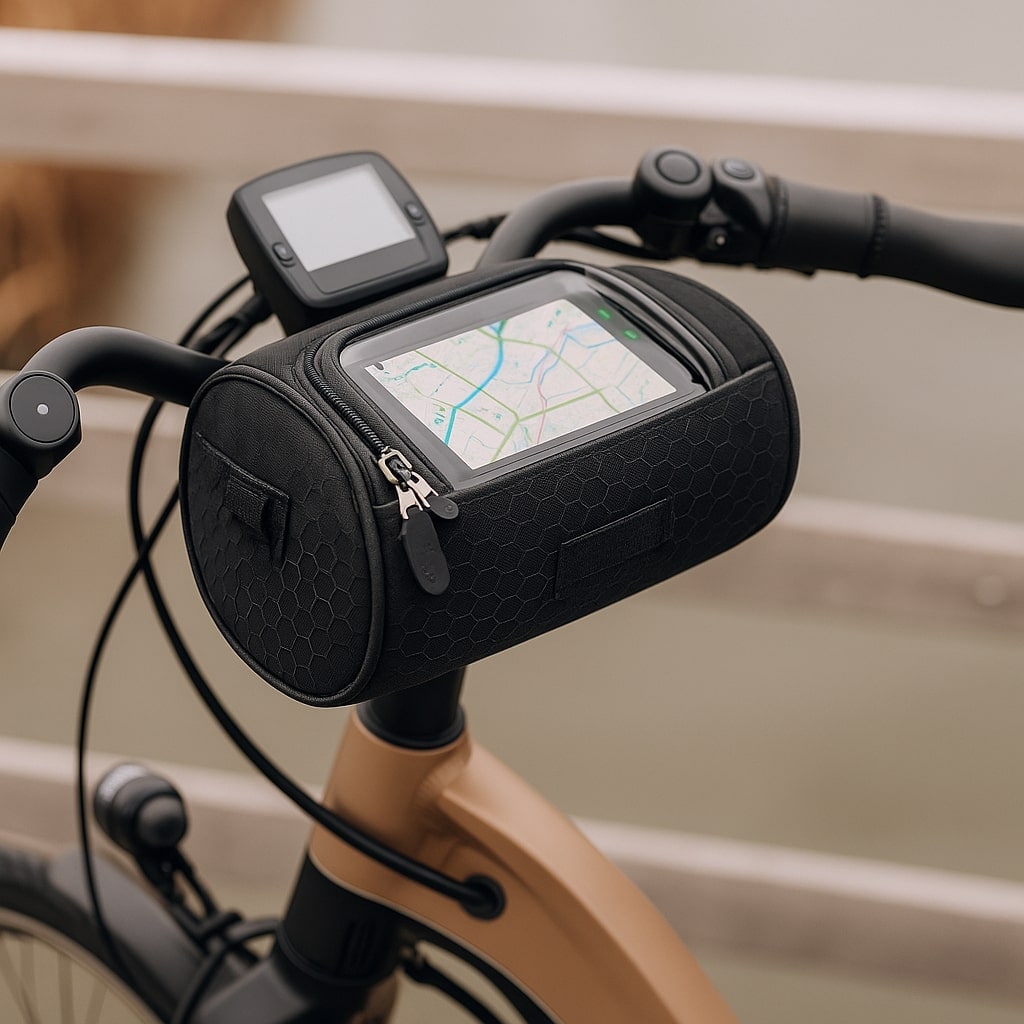 Bike Phone Holder Bicycle Handlebar Bag Waterproof Design - Image 2