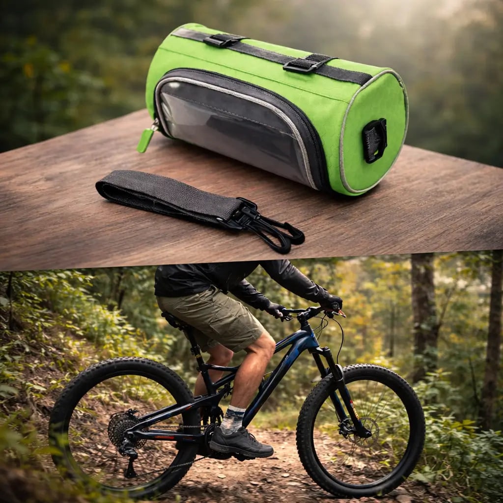 Bike Phone Holder Bicycle Handlebar Bag Waterproof Design - Image 4