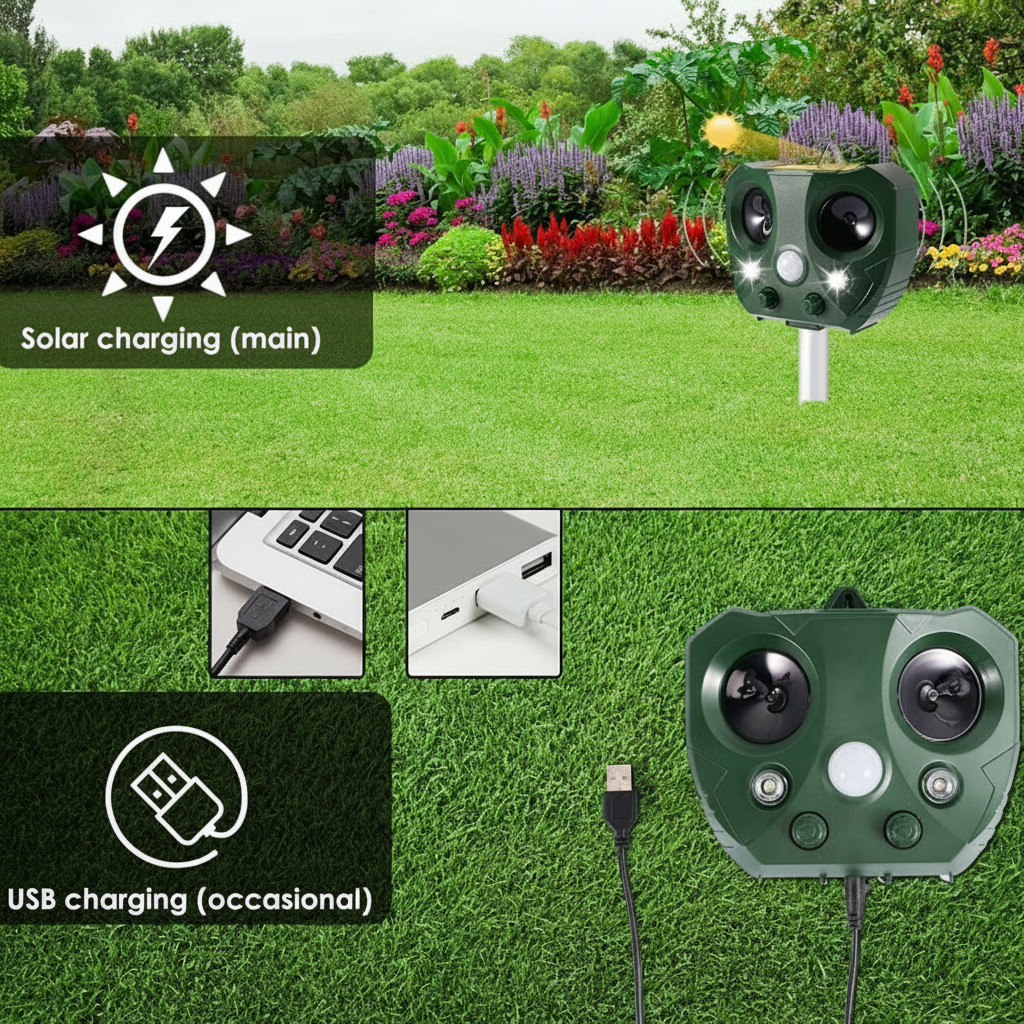 Bird Repeller Pest Control Gardens Ultrasonic Device - Image 6