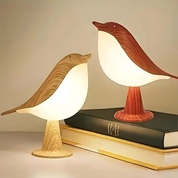 Bird Table Lamp Wooden Decorative Light Home Decor and Nightstand - Image 1
