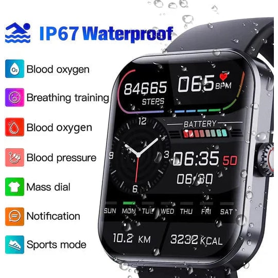 Blood Glucose Monitoring Smartwatch Heart Rate Tracker - Image 4