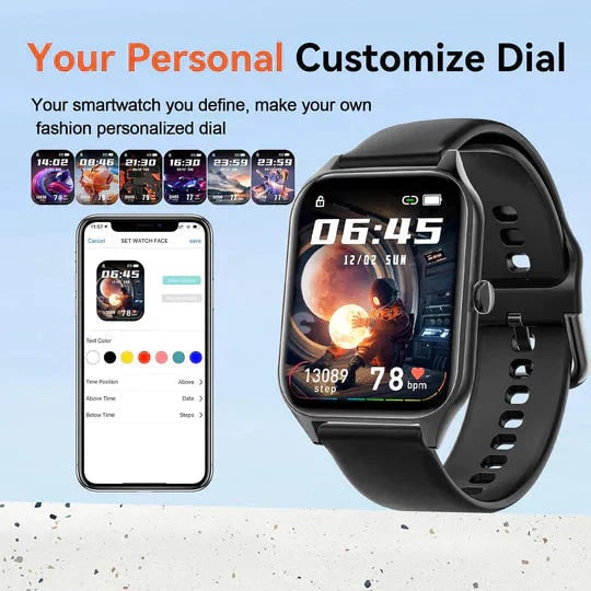 Blood Glucose Monitoring Smartwatch Heart Rate Tracker - Image 8