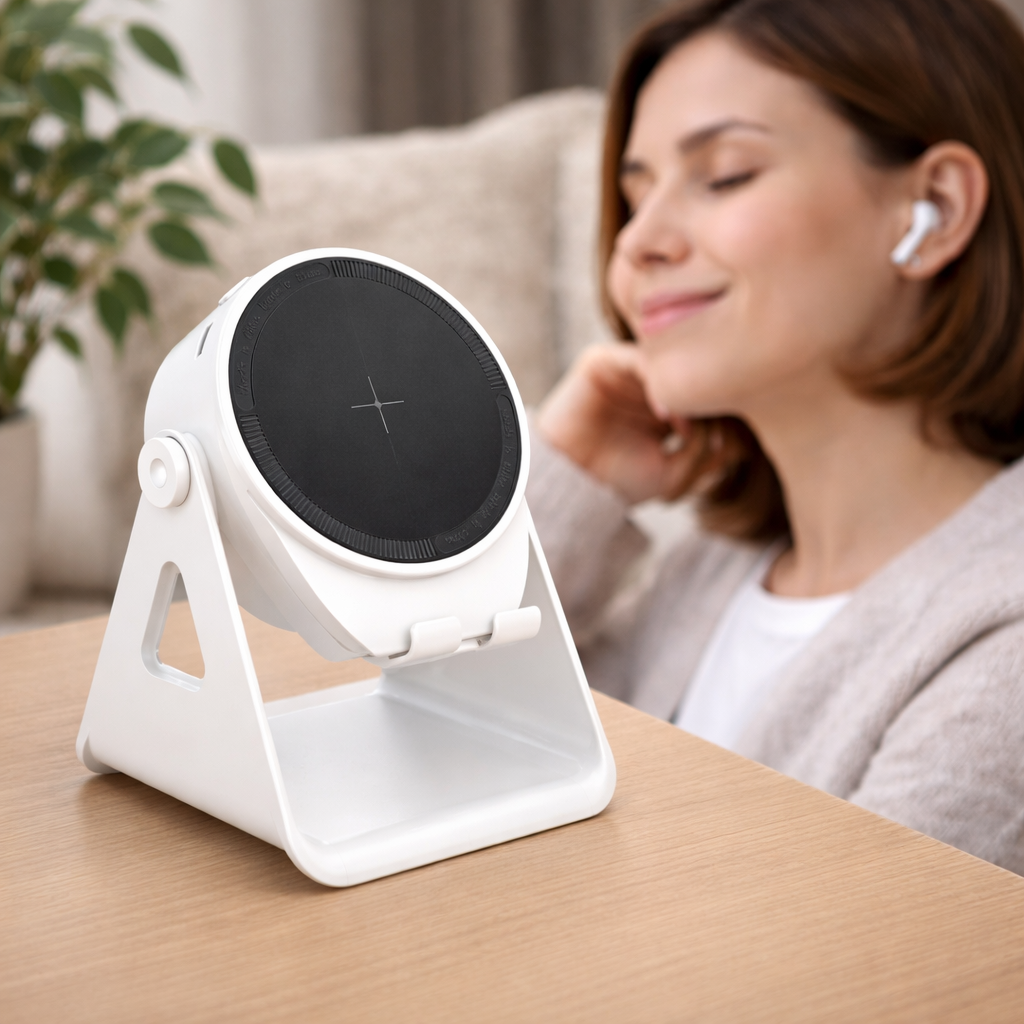 Bluetooth Speaker Phone Stand Wireless Charger Function - Image 4