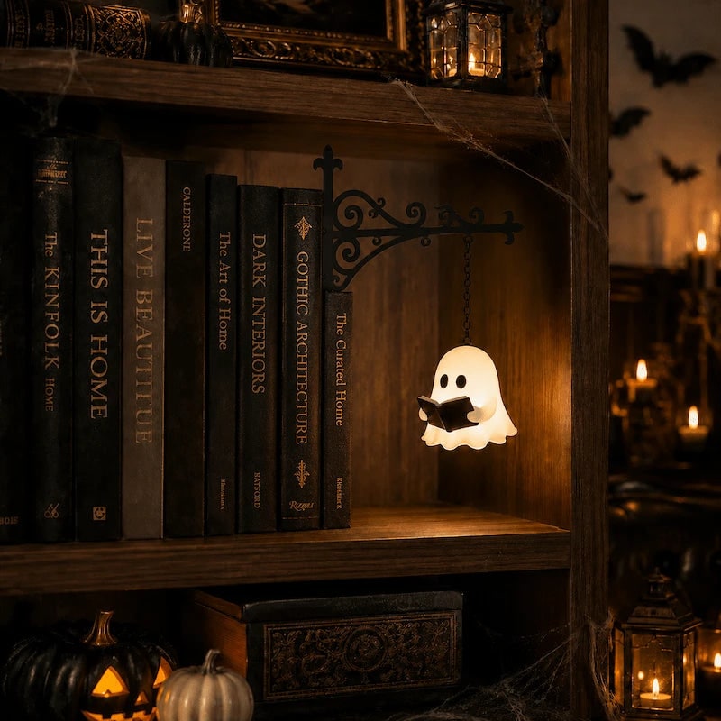 Bookshelf Light Clip Reading Lamp Warm LED Night Light - Image 1