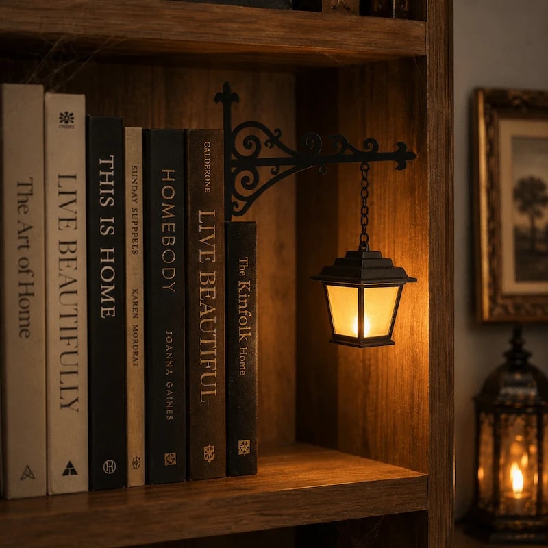 Bookshelf Light Clip Reading Lamp Warm LED Night Light - Image 12