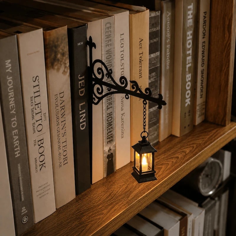 Bookshelf Light Clip Reading Lamp Warm LED Night Light - Image 14