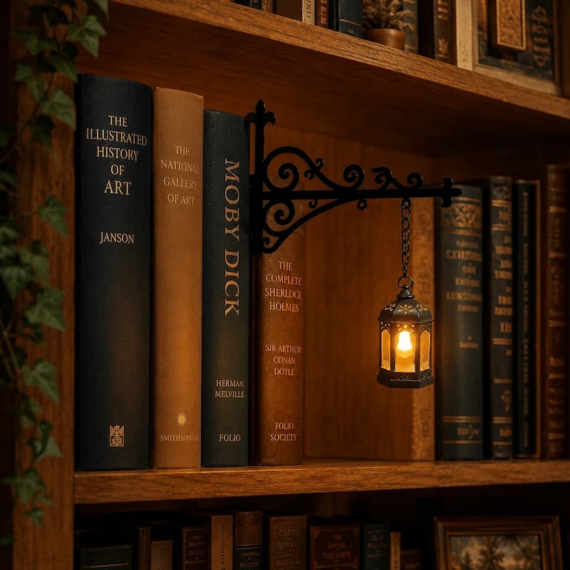 Bookshelf Light Clip Reading Lamp Warm LED Night Light - Image 3