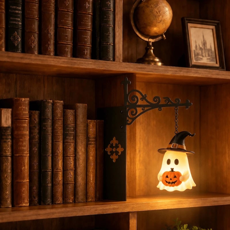 Bookshelf Light Clip Reading Lamp Warm LED Night Light - Image 8