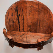 Bourbon Barrel Wall Shelf Rustic Wood Bar Decor Home Use - Image 3