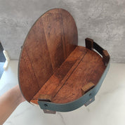 Bourbon Barrel Wall Shelf Rustic Wood Bar Decor Home Use - Image 4