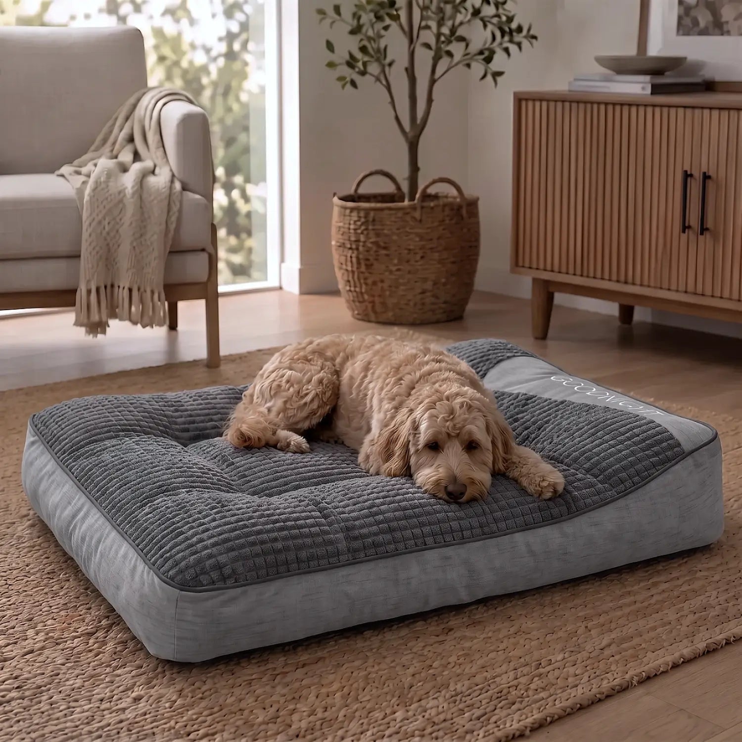 Calming Dog Bed Washable Pet Cushion Comfort and Relaxation - Image 2