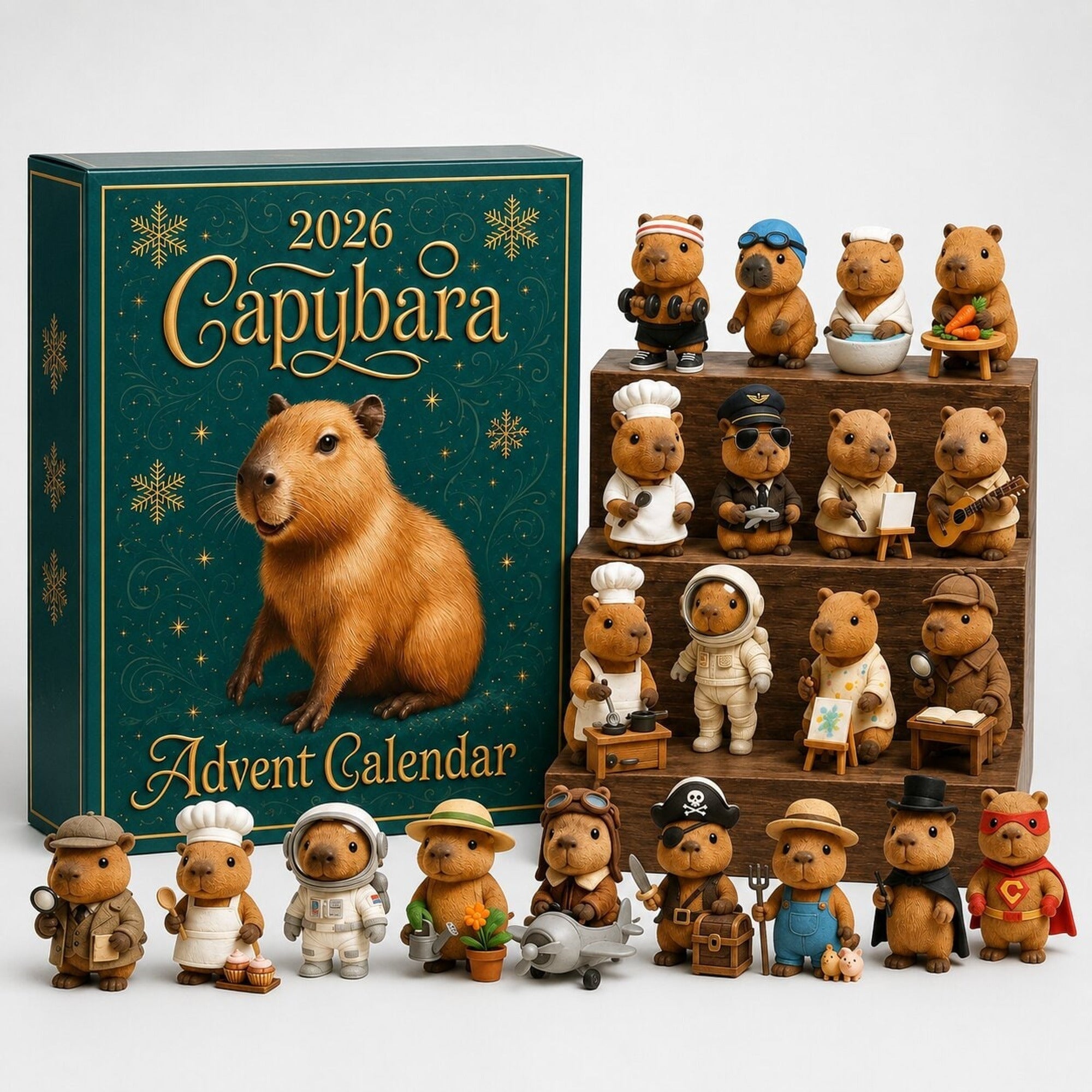 Capybara Advent Calendar 2026 Collectible Figures and Holiday Fun - Image 5