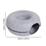 Cat Bed Cave Design Cozy Felt Pet Nest Indoor Cats - Image 2