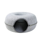 Cat Bed Cave Design Cozy Felt Pet Nest Indoor Cats - Image 3