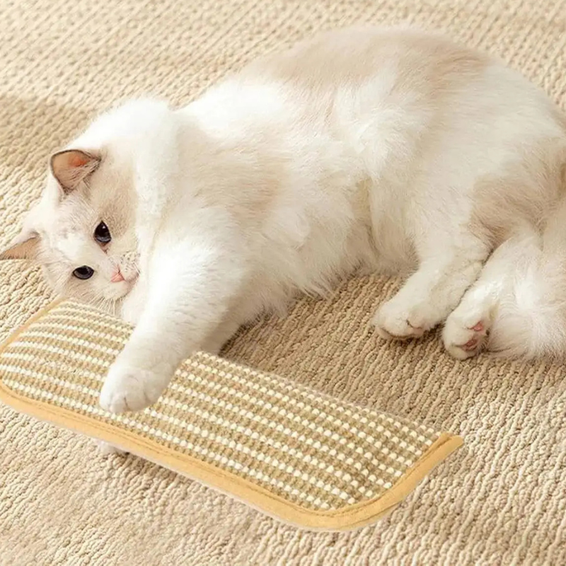 Cat Scratching Pad Natural Sisal Claw Care and Playtime - Image 1