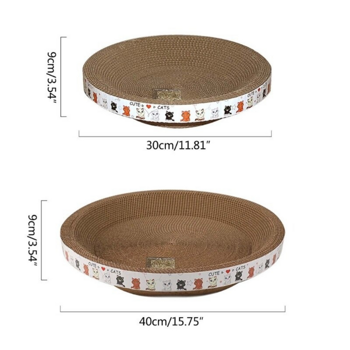 Cat Scratching Pad Set Durable Cardboard Cat Furniture Playtime - Image 2