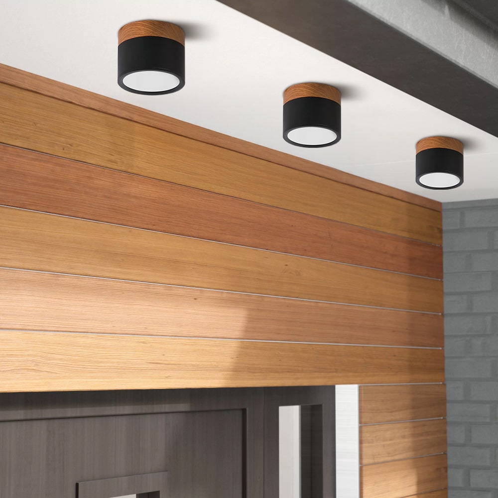 Ceiling Small Flush Mount Modern Metal Cylinder - Image 10