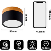 Ceiling Small Flush Mount Modern Metal Cylinder - Image 16