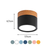 Ceiling Small Flush Mount Modern Metal Cylinder - Image 17