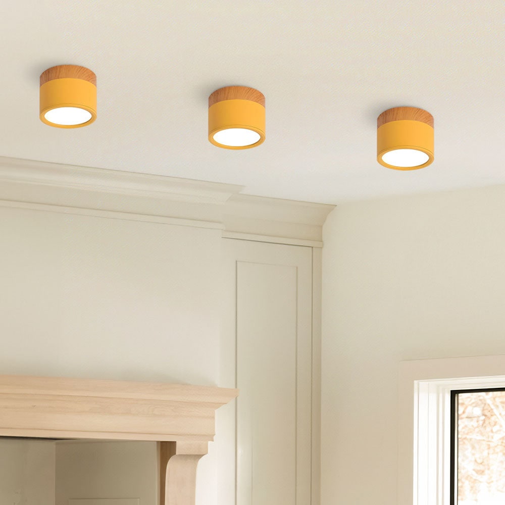 Ceiling Small Flush Mount Modern Metal Cylinder - Image 31