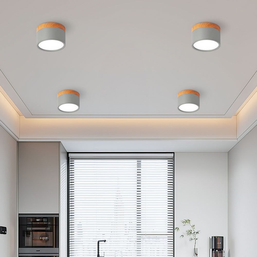 Ceiling Small Flush Mount Modern Metal Cylinder - Image 35