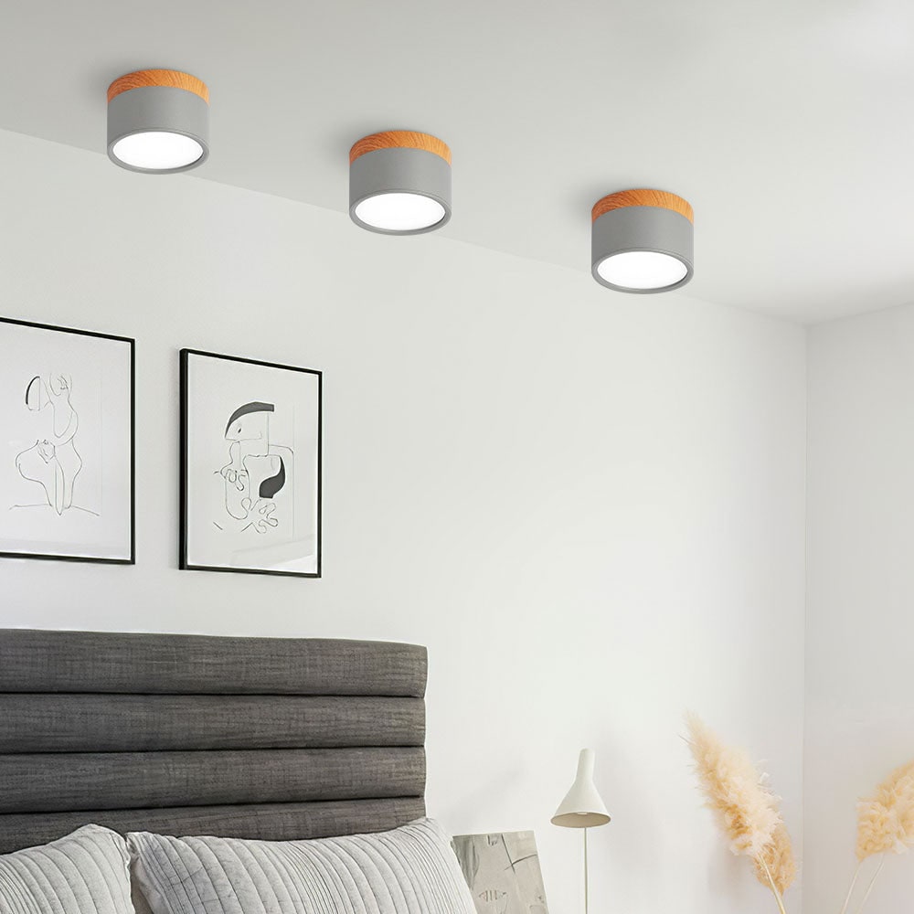 Ceiling Small Flush Mount Modern Metal Cylinder - Image 36