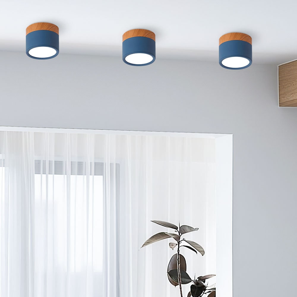Ceiling Small Flush Mount Modern Metal Cylinder - Image 42