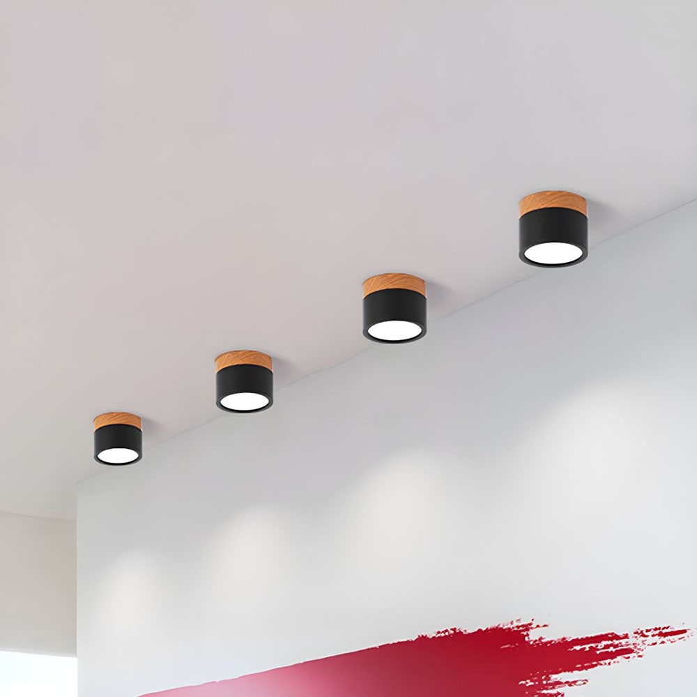 Ceiling Small Flush Mount Modern Metal Cylinder - Image 8
