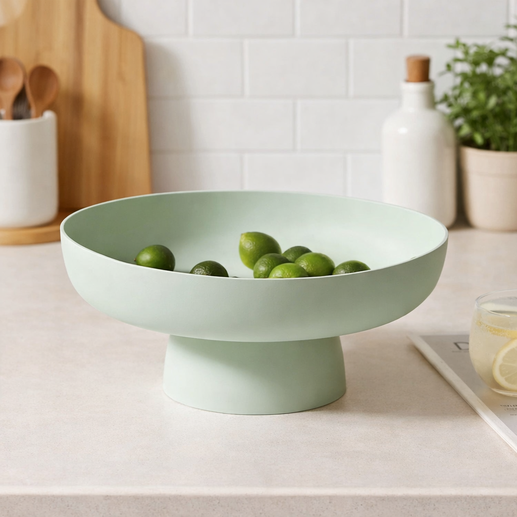 Ceramic Fruit Bowl Decorative Centerpiece Modern Design - Image 1