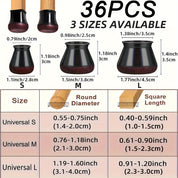 Chair Leg Floor Protectors Silicone Anti-Scratch Furniture Caps - Image 2