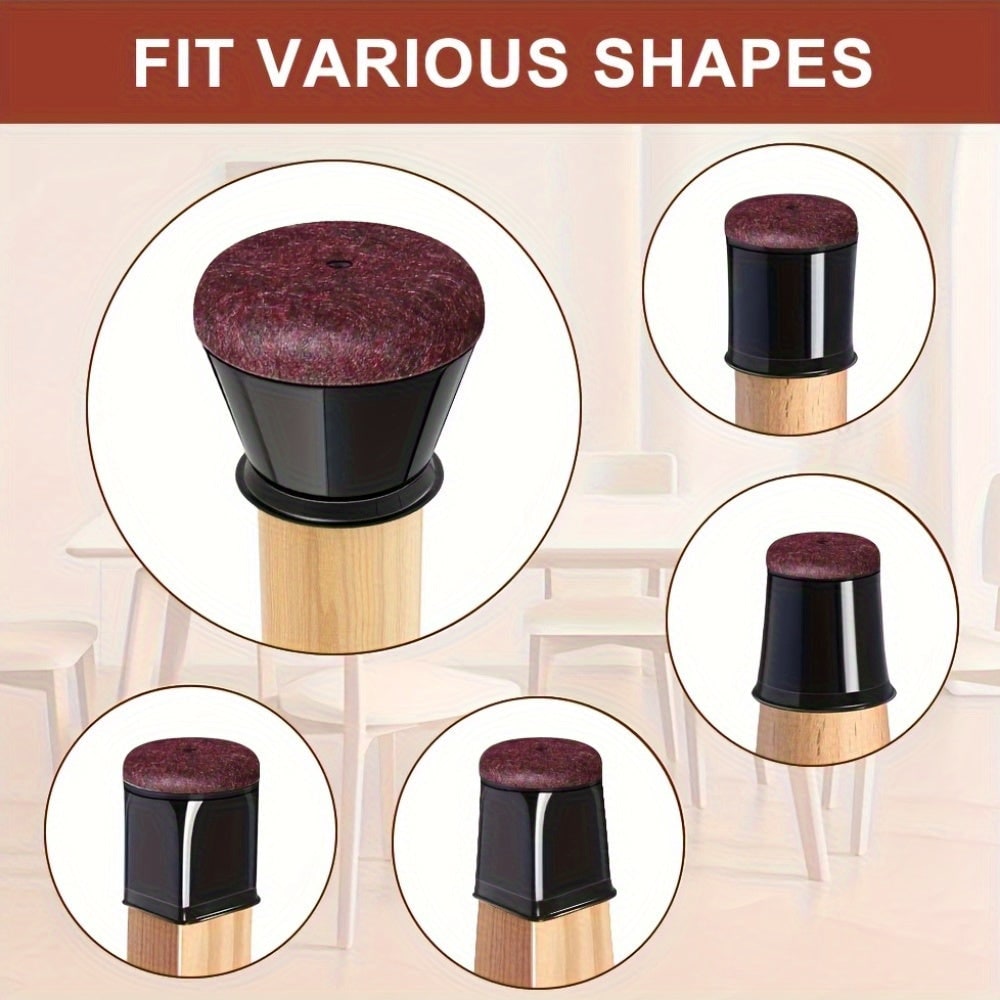 Chair Leg Floor Protectors Silicone Anti-Scratch Furniture Caps - Image 5