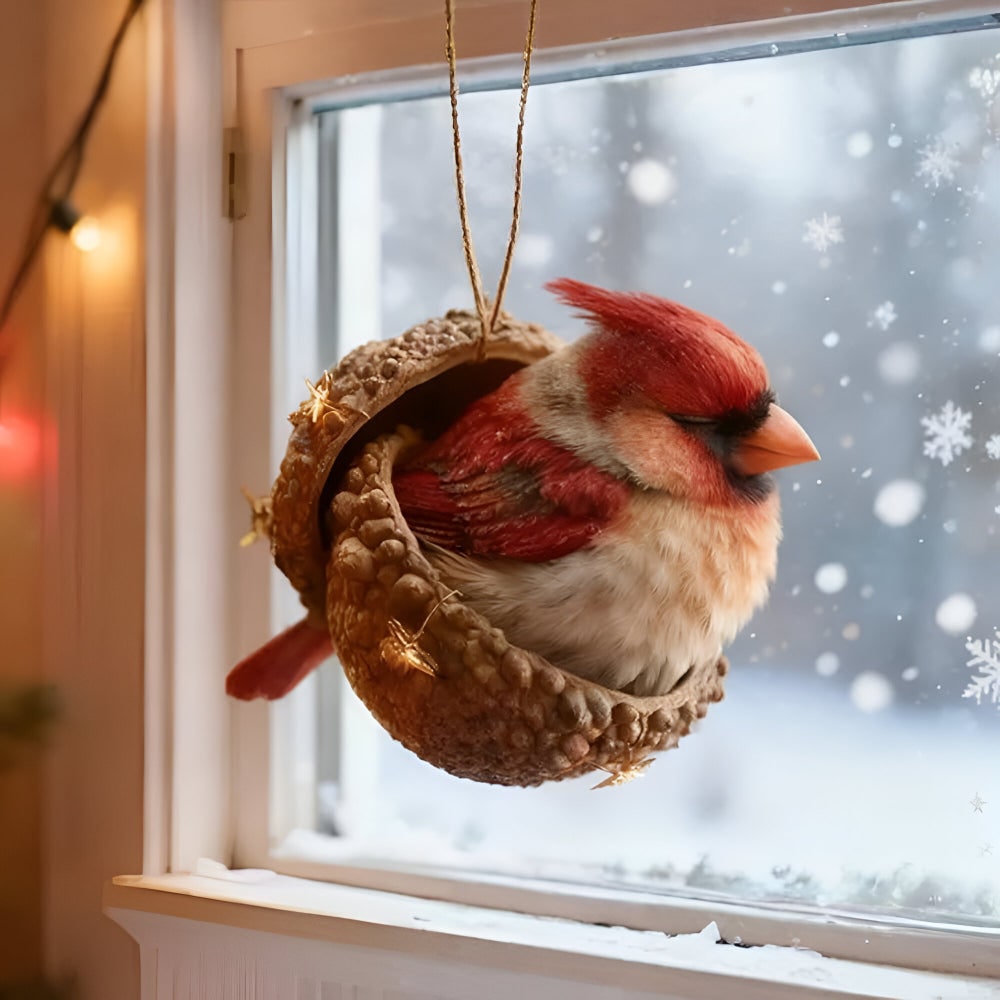 Christmas Ornaments Animal Acorn Holiday Decor Acorn Ornaments - Image 10