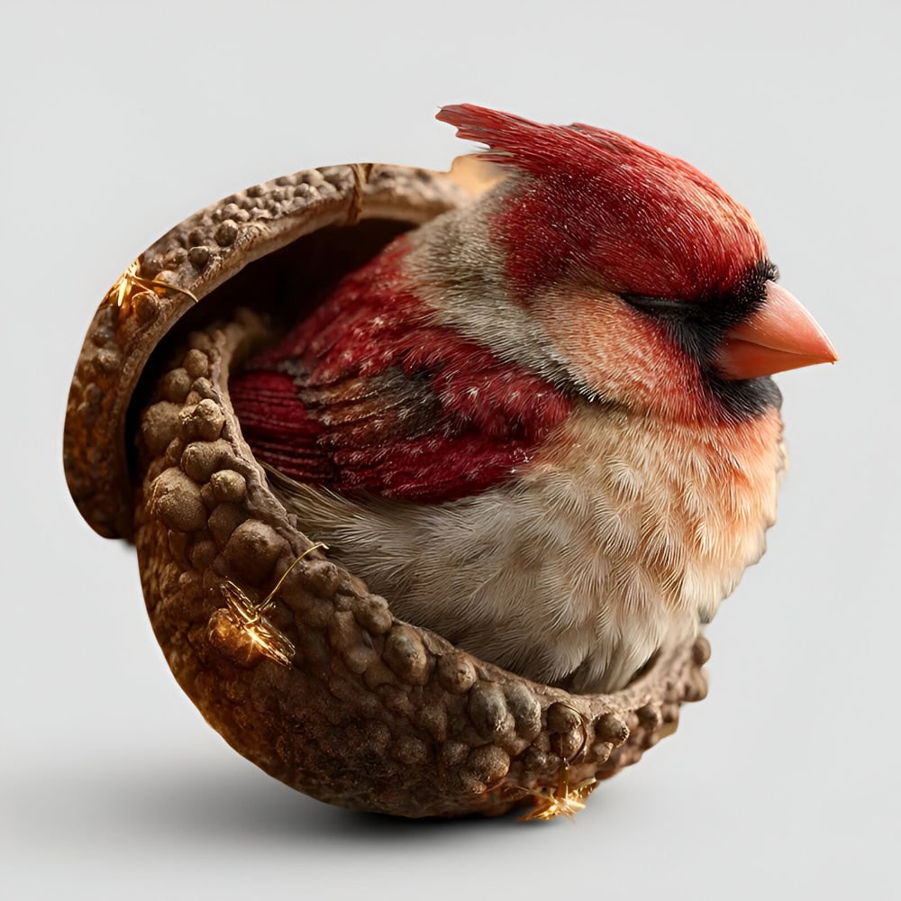 Christmas Ornaments Animal Acorn Holiday Decor Acorn Ornaments - Image 12