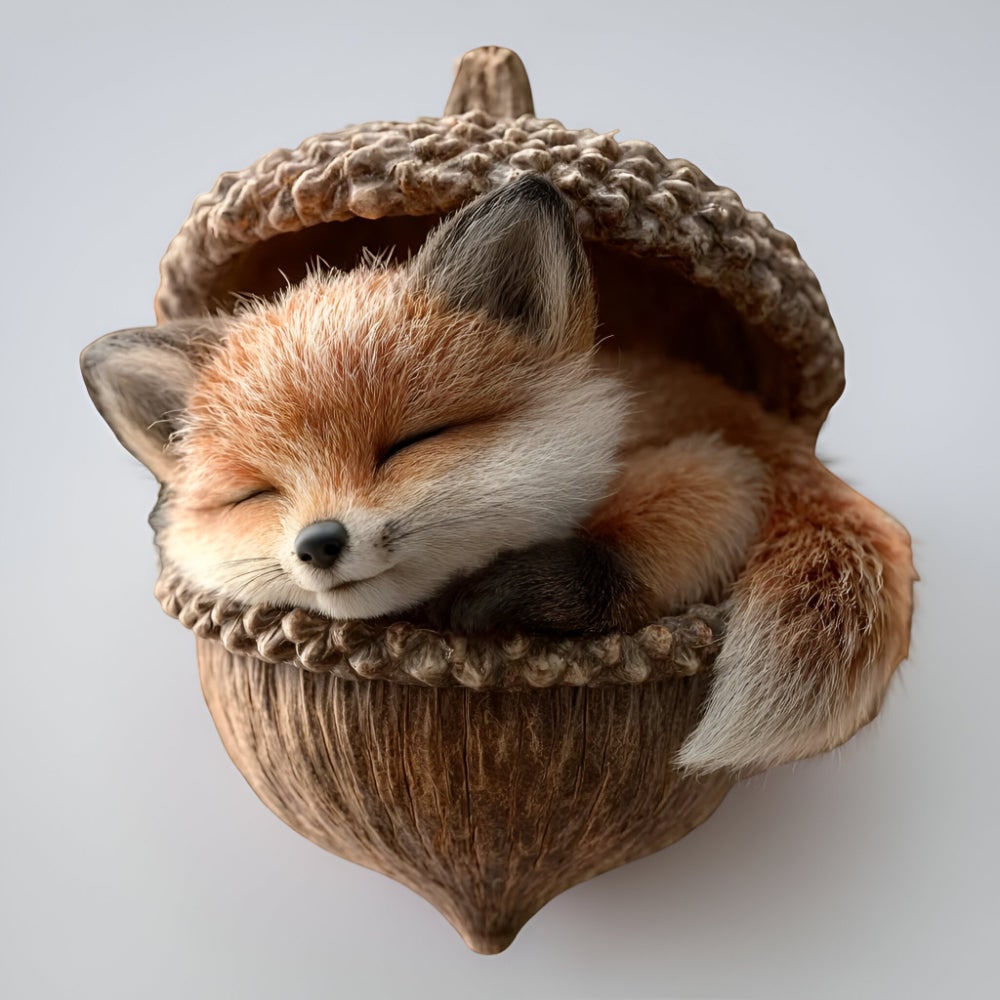 Christmas Ornaments Animal Acorn Holiday Decor Acorn Ornaments - Image 15