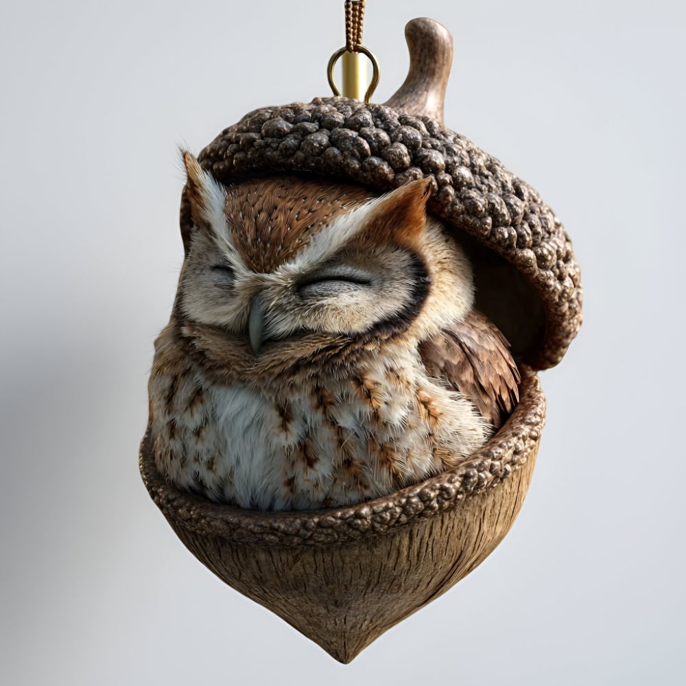Christmas Ornaments Animal Acorn Holiday Decor Acorn Ornaments - Image 16
