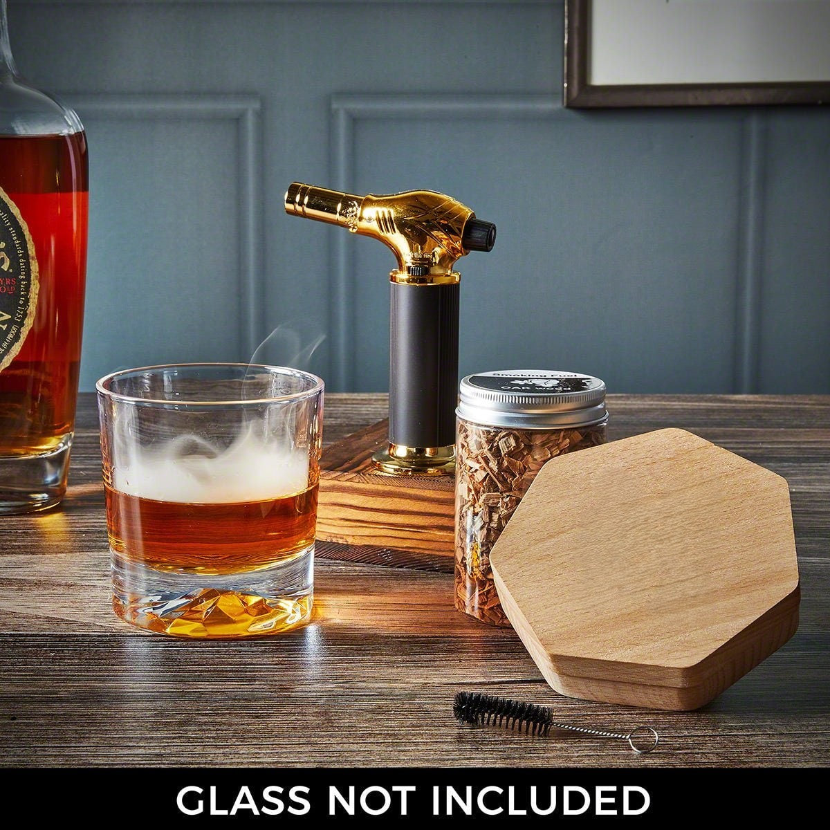 Cocktail Engraved Wood Torch Home Bar Use