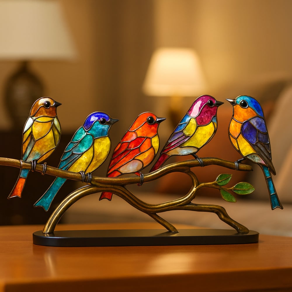 Colored Glass Home Decor Sculpture Decorative Accent - Image 1