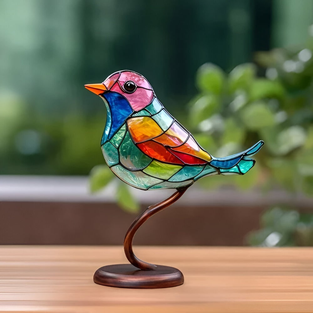 Colored Glass Home Decor Sculpture Decorative Accent - Image 2