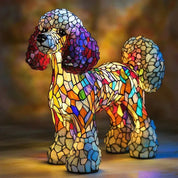 Colorful Stained Glass Dog Lamp Home Decor and Night Lighting - Image 14