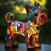 Colorful Stained Glass Dog Lamp Home Decor and Night Lighting - Image 16