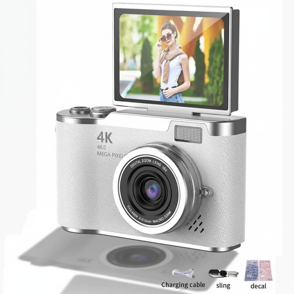 Compact Digital Camera Rechargeable Battery Flip Screen - Image 13