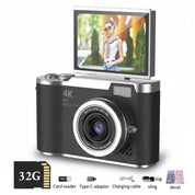 Compact Digital Camera Rechargeable Battery Flip Screen - Image 3