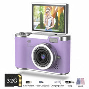 Compact Digital Camera Rechargeable Battery Flip Screen - Image 5